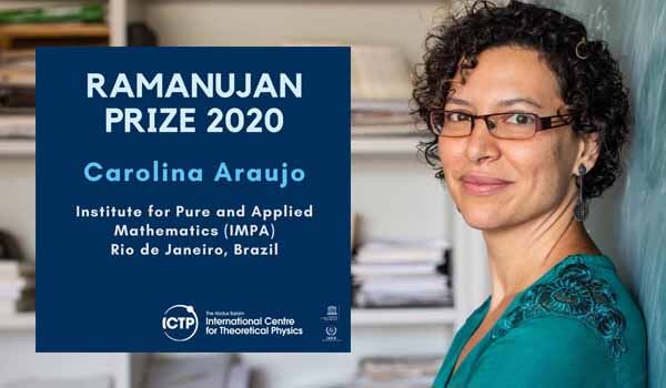 Brazil's Carolina Araujo won 2020 Ramanujan Prize